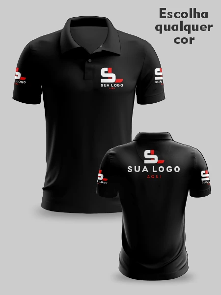 2 Camisas Básicas Estampa Total (Sublimação Frente e verso)