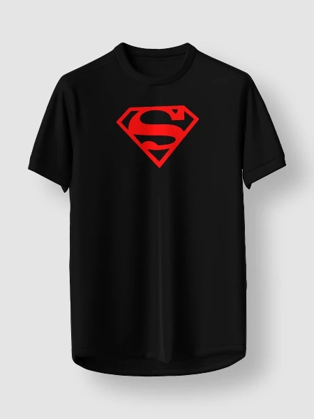 Camisa Preta com símbolo personalizado frente